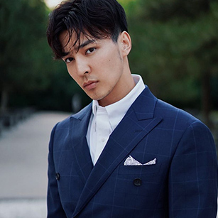 藍色格紋西服定制