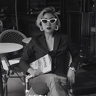 女士條紋西服定制