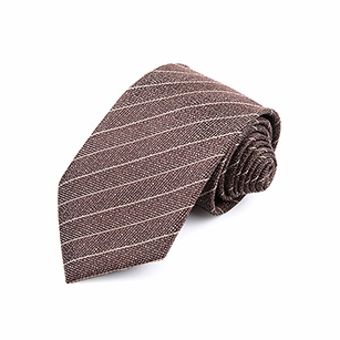 褐色斜紋優雅商務領帶