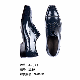 深藍(lán)色經(jīng)典款皮鞋定制